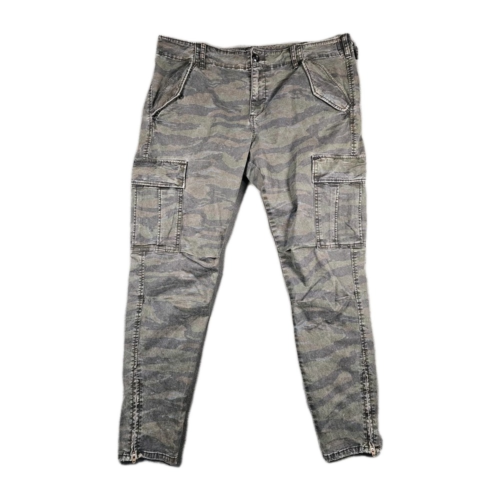 Denim & Supply Ralph Lauren Camo Cargo Pants Taper Mens 34x28 Zip Ankle Vintage